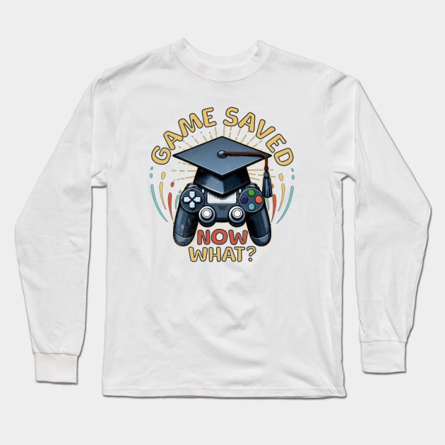 Gamer Graduation School Graduate Gaming Long Sleeve T-Shirt by alcoshirts